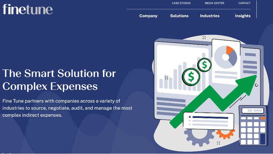 Fine Tune website after the first rebrand in 2021.